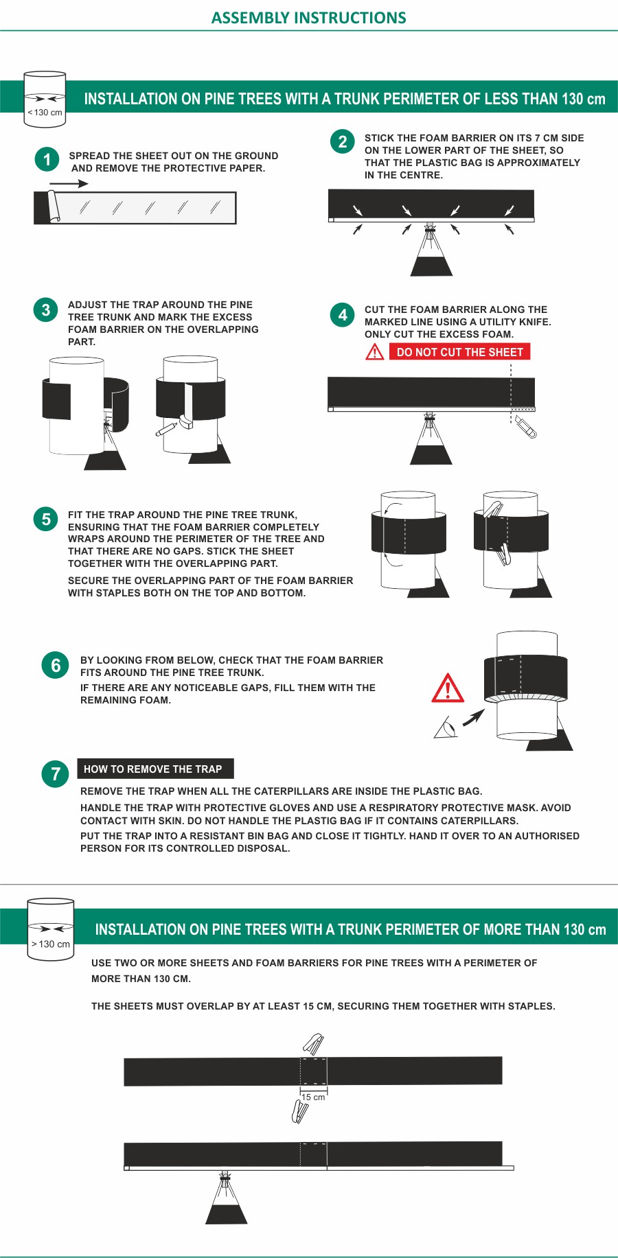 traps mounting scheme PROCESSIONARYTRAPNEX®L